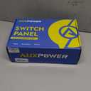 Auxpower RGB 8 Gang Switch Panel with App Control Turn On/Off Momentary Pulsed Multifunction 12V Switch Panel for Truck Circuit Control Relay System Switch Panel Waterproof for Car Boat Truck RV