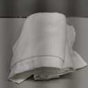 Dancurton Kitchen Cafe Curtains 24 Inch Length 2 Panels Set Back Tab Pocket Light Filtering Sheer Privacy Linen Short Curtains for Small Window Cream Colored Curtain for Bathroom 30x24 Ivory Off White (Natural)