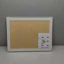 HBlife Cork Board Bulletin Board 11 x 17 inch with White Frame Rectangle Decorative Hanging Pin Board Perfect Decor for Office & Home,Message Board or Vision Board