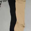 2Pairs Ktinnead 20-30mmHg Thigh High Compression Stockings for Women, Thigh High Compression Socks, Medical Compression Stockings for Pregnant, Teacher, Doctor, Varicose Veins, Swelling, lymphedema (XXL, Open toe-Beige+Close Toe-Black)