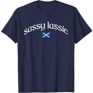 Sassy Lassie Scotland Heritage Women T-Shirt, Small