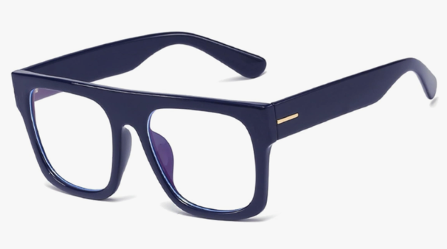 Unisex Stylish Square Non-prescription Eyeglasses Glasses Flat Top Big Eyeglass Frames Large lens Clear Lens Eyewear