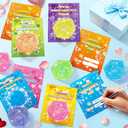 Valentines Day Gifts for Kids, 24 Packs Stress Balls with Valentines Day Cards for Kids School, Stress Relief Squeeze Toys for Boys Girls, Valentine Exchange Cards for Kids, Valentines Party Favors