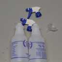 Plastic Spray Bottle, Empty Spray Bottles (2 Pack 24 Oz), All-Purpose Sprayer for Cleaning Solutions, Hair Spray, Bleach, Planting, BBQ, Mist & Stream Water Spraying Bottle with Adjustable Nozzle