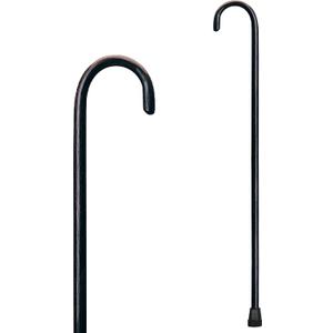 CAREX Solid Wood Walking Cane - Wooden Canes for Men & Women with 250 lb Weight Capacity - 36 Long, 1" Diameter, Wood Canes with Walnut Finish - Rubber Tip Single Point Cane, Walnut Finish, Organic Calendula, 1 Count