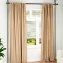 ALLZONE Tension Curtain Rods for Windows, Adjustable 31 to 83 Inch Wide, Freestanding Curtain Rods No Drilling, Apartment Renter Friendly, Heavy Duty, for Room Divider, Doorway, 63 to 130 Inches Tall (Black)