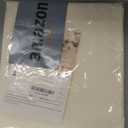 Rectangle Tablecloth 60x120 inch Linen Textured Waterproof Table Cloth Stain and Wrinkle Resistant Washable, Decorative Fabric Table Cover for Outdoor and Indoor Use, Ivory