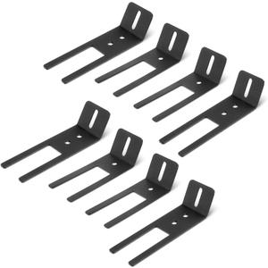 8 Pcs Interior Visor Bar Headliner Emergency Warning Light U-Bracket Mount 2 Size for SUVs and Trucks