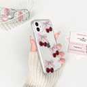 Lovmooful Compatible for iPhone 11 Case Cute Clear Cherry Bowknot with Aesthetic Design for Girls Women Soft TPU Shockproof Protective Girly for iPhone 11 Case-Four Bows