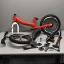 OHIIK Balance Bike 2 in 1 for Kids 2 3 4 5 6 7 Years Old, Balance to Pedals Bike, 12 inch Kids Bike, with Pedal kit, Training Wheels, Brakes (12 inch, Red)