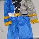 Blue Power Ranger Costume for Toddlers, Official Power Rangers Dino Fury Outfit with Mask (Large (4-6))