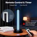 Home Disinfection Device, Dust Mites Remover, 40W UVC Light Sanitizer, UV Disinfection Lamp, Ultraviolet Sanitizer for Home, Room & Kitchen, Ultraviolet Light with 3 Speed Timings