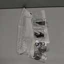 SMARTSTANDARD 12" Heavy Duty Sliding Barn Door Handle, Pull and Flush Hardware Set, Black Powder Coated Finish, Large Rustic Two-Side Design, Round