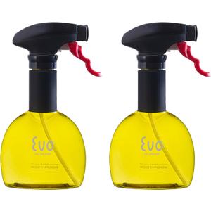 Evo Oil Sprayer Minis, Non-Aerosol for Olive, Cooking Oils, and Vinegars, Yellow, 8-Ounce Capacity, Set of 2