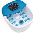 FIAHNG Foot Spa Massager with Heat, Bubbles, Vibration & Pedicure Foot Spa Massager for Feet Stress Relief