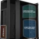 4U Server Cabinet Case - Rackmount Server Chassis with 7 PCI Slots, Lockable with Key