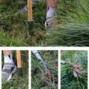 2 x DSWINCE Stand Up Weed Puller Head Replacement Weed Picker Tool Gardening Hand Tools for Dandelion, Weeder Root Tool No Bending Weeder,for Backyard Lawn Patio -NO Handle