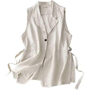 IDEALSANXUN Vest for Women Dressy Sleeveless Blazer Spring Summer Vest Tops Business Casual Outfits Office Work Clothes, M