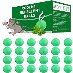 Mouse Rodent Repellent, 32 Pack Natural Mouse Repellent Peppermint Oil for Mice, Rats, Squirrels and Pests, Keeps Pests Away Effectively from Garden & Home,Camper, Warehouse,Indoor & Outdoor Use
