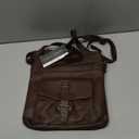 Oak Leathers Leather Crossbody Bag For Women With Adjustable Sling Strap - Medium Size Crossover Shoulder Handbag Purse