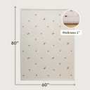 Hakuna Matte CloudSoft Baby Play Mat for Floor 60" x 80" Flowers Coral Velvet Memory Foam Rug for Crawling & Cozy Play Non-Slip, Water-Resistant, Easy-Care Tummy Time Mat, Playmat for Playpen