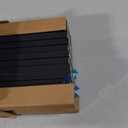 Yutianli Peel and Stick Wall Baseboard Molding Trim 12-Pack of 39.5"x 3.2" Black PVC Wall Base Moulding Trim Self Adhesive Ceiling Molding Trim