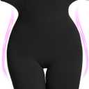 SIMIYA Shapewear Tummy Control Shorts for Women, 5-IN-1 Body Shaper High Waisted Girdle Boyshort Slip Short for Under Dresses (Black), Small