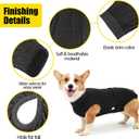 HEYWEAN Full Body Dog Diaper with a Puppy Nappies Physiological Dog Surgery Recovery Suit for Male Female Dogs L