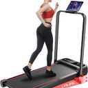 RHYTHM FUN Treadmill with Incline, Walking Pad with Handle Bar,300lbs Walking Pad with APP, Portable Folding Walking Treadmills for Home/Office with Low Noise