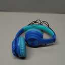 Kids Bluetooth 6.0 Headphones with LED Light, 85Hours Playtimes, Type-C Fast Charging, 85/94dB Volume Limited, Comfort Wireless Headphones with Built-in Mic, Wired & TF Card Mode, Blue