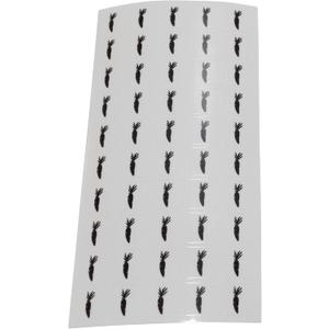 Carrot Food Choice Stickers for Place Cards- Meal Stickers (Clear with Black Icon, Vegetarian) by Savor The Memories