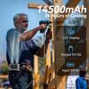 14500mAh Portable Waist Fan, Father's Day Gifts for Dad Husband, Shirt Wearable Belt Clip on Fan for Blue Collar Outdoor Worker, Rechargeable Full Body Cooling, Fishing Hiking Camping Essentials 2026