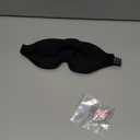 MZOO Luxury Sleep Eye Mask for Side Sleeper Men Women, Zero Eye Pressure 3D Sleeping Mask, Light Blocking Patented Design Night Blindfold, Soft Eye Shade Cover for Travel, Black