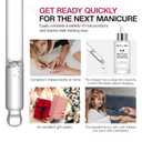 5 x Morovan Press On Nail Glue Remover: Quick Gentle Press-On Nail Remover Odorless No Acetone Removal Artificial Fake False Nails - Enriched with Cuticle Oil and Vitamin E DIY at home