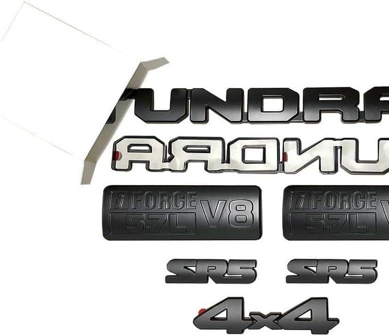 Set of 7 Blackout Side+ Rear Trunk Emblem Badges Overlay 2014-2022