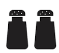 Bralo Electric Salt And Pepper Grinder Set Black, Pack Of 2 
