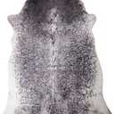 Carstens Small Faux Cowhide Black & White Brindle Rug 30" x 44"