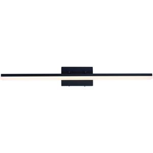mirrea 36in Modern LED Vanity Light for Bathroom Lighting Dimmable 36w Black Painted (Warm White 3000K)