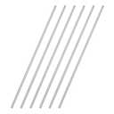 uxcell 6Pcs 304 Stainless Steel Round Rod 9/64" Diameter 12" Length Solid Rod Shaft Lathe Bar Stock for DIY Model Industry Metal Working Making