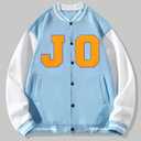 3 x 4.5" Iron on Letter Patches Varsity Letters Large Chenille Letterman Jacket Patches for Clothing/Jacket/Varsity/Bag (Yellow, N)