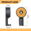 HZEL 2PCS Car Headrest Hidden Hook, 360 Rotation Vehicle Seat Hanger for Purse Backpack Cloth, Auto Interior Head Rest Storage Organizer Accessories, Universal for SUV Sedan Truck (Gold)