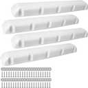 38 Inch Dock Bumper 4 Pack,Boat Dock Bumpers,Dock Bumper Guards,Dock Post Bumpers,Marine Dock BumpersHeavy Duty Dock Piling Bumpers for Protecting Boat and Dock,Screws and Washers Included(White)
