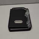 CADONO File Organizer Box with Lid, Large Hanging File Folder Organizer with Plastic Slide, Collapsible Portable Filing Storage Boxes for Office/Decor/Home (Black, 14.9 x 12.59 x 10.8 inch)