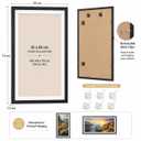 ARTGOTO 15.7x27.5inch/40x70cm Large Diamond Art Painting/Paint by Numbers MDF Picture Frames,Display 35x65cm with Mat or 40x70cm Without,Horizontal & Vertical Wall Hanging for Puzzles,Photos,Posters