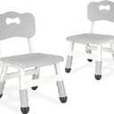Kids Chair Adjustable Height Children Chairs Suitable for Children Age 2-8 with Foot Covers for Home Classroom Kindergarten and Children's venues Two-Pack