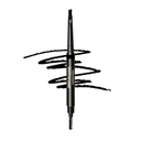 Men's 2-in-1 Eyebrow Brush & Pencil - Shape, Define & Fill In - Ultra-Thin, Long-Lasting Black - Vegan