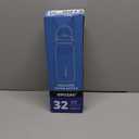 Insulated Water Bottle with Lid & Boot & Stickers, 32 oz Stainless Steel Sweat Free Bottle Keep Cold 24H, BPA-Free Sports Wide Mouth Water Bottle, Blue Gradient