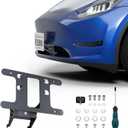 REEVAA 2025 Front License Plate Frame for Tesla Model 3 Highland [No Drill, No Adhesive], Aluminum Alloy Material for Model 3 2024-2025 (Not Fit Model 3 2021-2023)