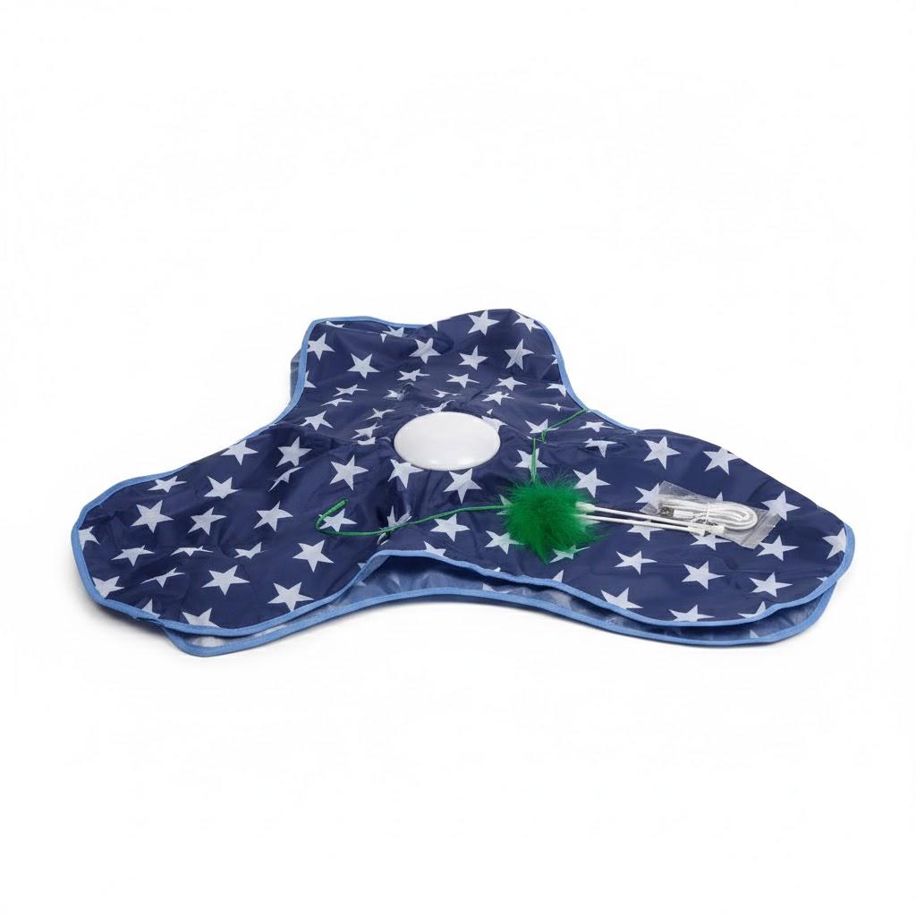 umosis Interactive Cat Toys Rechargeable,Moving Concealed Feathers,Real Mouse Squeaky,Touch Activated Cat Kitten Toy Exercise Toys for Indoor Bored Adult Cats