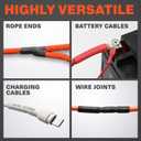 3 x Dowire Heat Shrink Tubing 3/16" - Adhesive Lined - 3:1 Ratio - Waterproof Marine Grade Shrink Tube - Wire Shrink Wrap Tubing - Black - 35 Feet